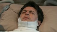 Michael ended up in a burn unit | Image Source: ABC